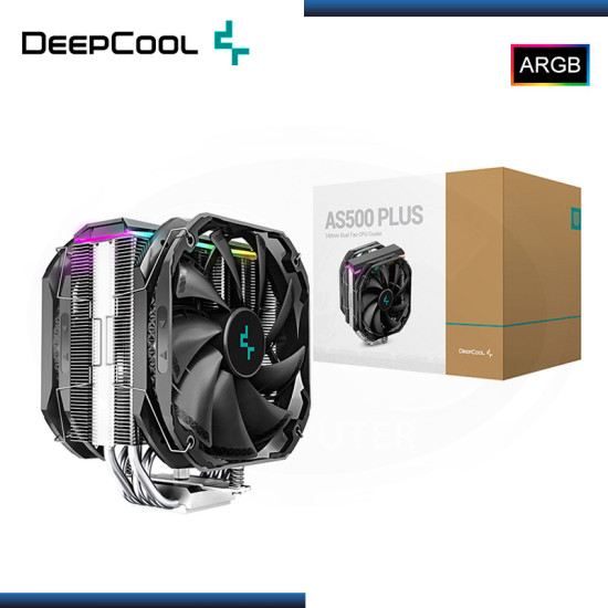 DEEPCOOL AS500 PLUS A-RGB BLACK REFRIGERACION AIRE AMD/INTEL (PN:R-AS500-BKNLMP-G)