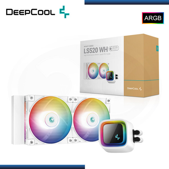 DEEPCOOL LS520 WH ARGB WHITE REFRIGERACION LIQUIDO AMD/INTEL (PN:R-LS520-WKAMNT-G-1)