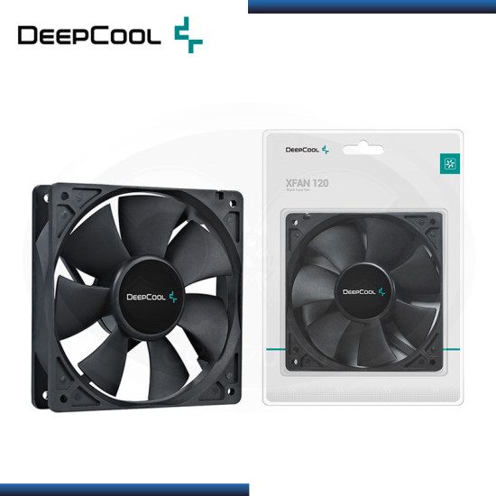 DEEPCOOL XFAN120 NEGRO COOLER PARA CASE (PN:DP-FDC-XF120)