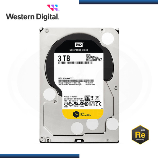 DISCO DURO 3TB WD ENTERPRISE CLASS SATA3 (PN:WD3000FYYZ)