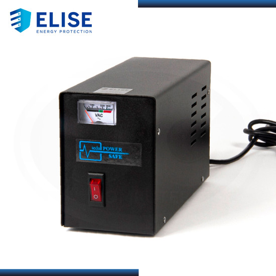 ESTABILIZADOR ELISE IEDA POWER SAFE LCR15-4.5% SOLIDO POTENCIA 1500VA/1200W 4 TOMAS A 220VAC