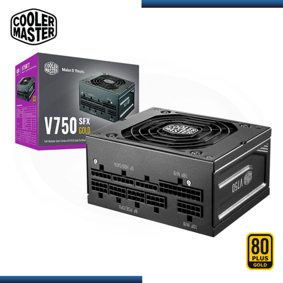 FUENTE COOLER MASTER V750 SFX 750W 80 PLUS GOLD FULL MODULAR BLACK (PN:MPY-7501-SFHAGV-US)