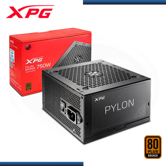 FUENTE XPG PYLON 750W BLACK 80 PLUS BRONZE (PN:75260138)