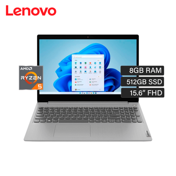 Laptop Lenovo IdeaPad 1 15AMN7 Ryzen 5 7520U RAM 8GB Disco 512GB 15.6″ FHD FreeDos (82VG00HBLM)