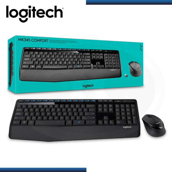 KIT LOGITECH MK345 COMFORT WIRELESS TECLADO + MOUSE (PN:920-007820)