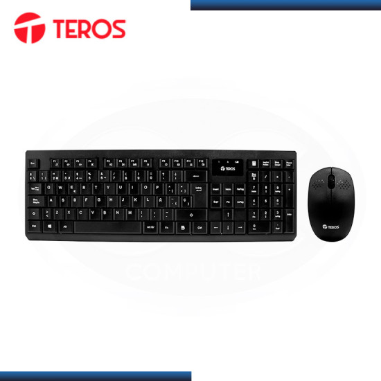 KIT TEROS TE-4071S BLACK WIRELESS TECLADO + MOUSE