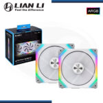 LIAN LI UNI FAN SL140 WHITE ARGB 140MM (PACKx2) COOLER PARA CASE (PN:UF-SL140-2W)