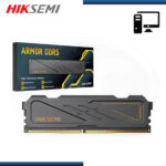 MEMORIA 16GB DDR5 HIKSEMI ARMOR BLACK CON DISIPADOR BUS 5600MHZ (PN:HSC516U56D2-16G)