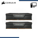 MEMORIA 32GB (16GBx2) DDR5 CORSAIR VENGEANCE BLACK BUS 6000MHz (PN:CMK32GX5M2B6000C38) - Imagen 3