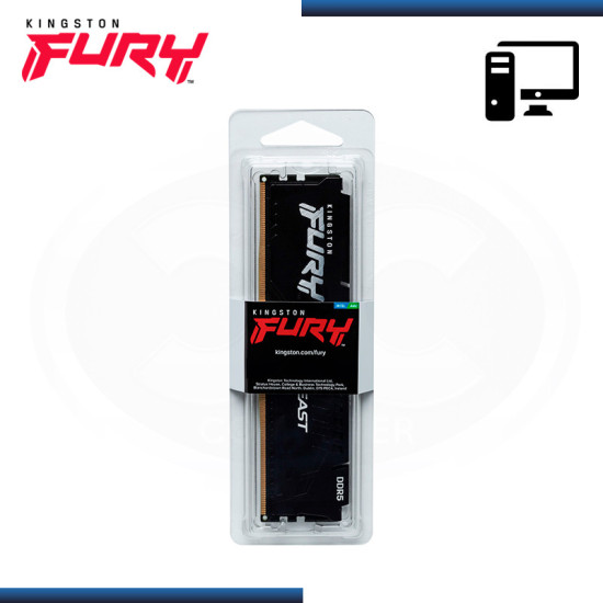 MEMORIA 32GB DDR5 KINGSTON FURY BEAST BLACK BUS 5200MHz (PN:KF552C40BB-32)