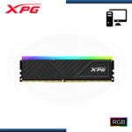 MEMORIA 8GB DDR4 XPG SPECTRIX D35G BLACK RGB BUS 3200MHz CON DISIPADOR (PN:AX4U32008G16A-SBKD35G) - Imagen 3