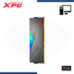 MEMORIA 8GB DDR4 XPG SPECTRIX D50 RGB GREY BUS 3200MHz (PN:AX4U32008G16A-ST50) - Imagen 2