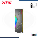 MEMORIA 8GB DDR4 XPG SPECTRIX D50 RGB GREY BUS 3600MHZ (PN:AX4U36008G18I-ST50) - Imagen 2