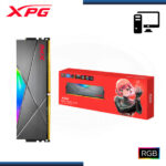 MEMORIA 8GB DDR4 XPG SPECTRIX D50 RGB GREY BUS 3600MHZ (PN:AX4U36008G18I-ST50)