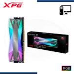 MEMORIA 8GB DDR4 XPG SPECTRIX D60G RGB GREY BUS 3200MHZ (PN:AX4U32008G16A-ST60)