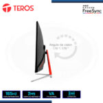 MONITOR LED 23.8" TEROS TE-2471G CURVO 1920x1080 HDMI DP 2MS/165Hz/AMD FREESYNC - Imagen 4
