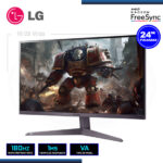 MONITOR LED 24" LG 24GS50F-B ULTRAGEAR 1920x1080 HDMI DP 1MS/180Hz/AMD FREESYNC - Imagen 2