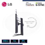 MONITOR LED 27" LG 27GS75Q-B ULTRAGEAR 2560x1440 HDMI DP 1MS/200Hz (OC)/AMD FREESYNC/COMPATIBLE NVIDIA G-SYNC - Imagen 4