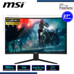 MONITOR LED 27″ MSI G27C3F CURVED BLACK 1920×1080 HDMI DP 1MS/180Hz/AMD RADEON FREESYNC