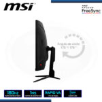 MONITOR LED 27" MSI G27C3F CURVO 1920x1080 HDMI DP 1MS/180Hz/AMD FREESYNC - Imagen 4