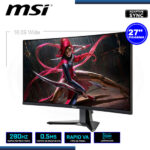 MONITOR LED 27" MSI MAG 276CXF CURVED BLACK 1920x1080 HDMI DP 0.5MS/280Hz/ADAPTIVE SYNC - Imagen 2