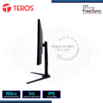 MONITOR LED 27" TEROS TE-2752G 1920X1080 HDMI DP 1MS/165Hz/AMD FREESYNC - Imagen 4