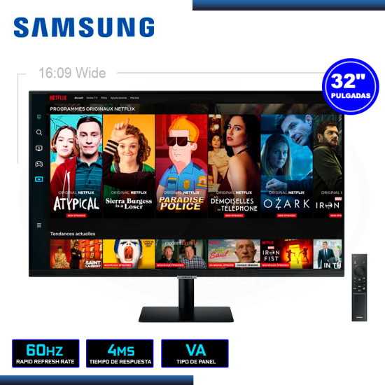 MONITOR LED SMART M5 32″ SAMSUNG LS32CM502ELXPE 1920×1080 HDMI 4MS/60Hz