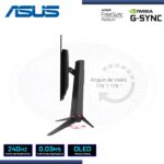 MONITOR OLED 26.5" ASUS ROG SWIFT PG27AQDM 2560x1440 HDMI DP 0.03MS/240Hz/FREESYNC PREMIUM/COMPATIBLE NVIDIA G-SYNC - Imagen 4