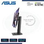 MONITOR OLED 27" ASUS ROG STRIX  XG27AQDMG 2560x1440 HDMI DP USB 0.03MS/240Hz/AMD FREESYNC PREMIUM/COMPATIBLE NVIDIA-SYNC - Imagen 4