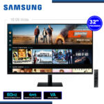 MONITOR SMART LED 32″ SAMSUNG LS32DM500ELXPE M5 1920×1080 HDMI WI-FI INTEGRADO 4MS/60Hz