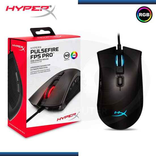 MOUSE HYPERX PULSEFIRE FPS PRO RGB GAMING 1600 DPI BLACK (PN:HX-MC003B)