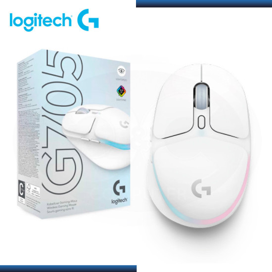 MOUSE LOGITECH G G705 AURORA RGB WIRELESS COLLECTION WHITE (PN:910-006366)