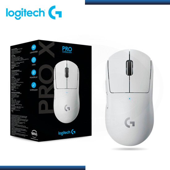 MOUSE LOGITECH G PRO X SUPERLIGHT HERO WHITE WIRELESS (PN:910-005940)