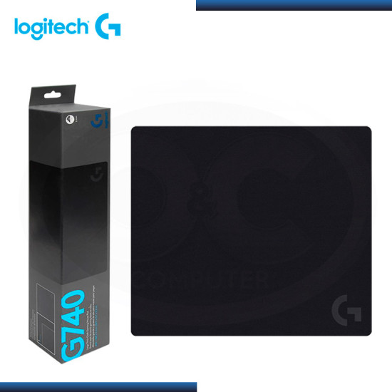 MOUSE PAD LOGITECH G G740 CLOTH LARGE BLACK 460x400x0.5 mm (PN:943-000804)