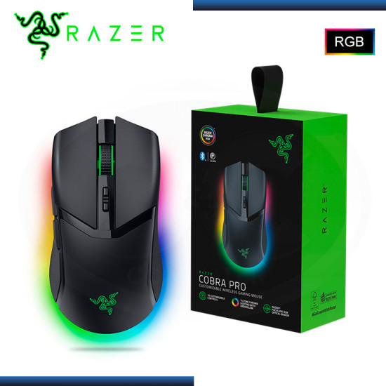 MOUSE RAZER COBRA PRO BLAKC CHROMA RGB WIRELESS 30K DPI (PN:RZ01-04660100-R3U1)