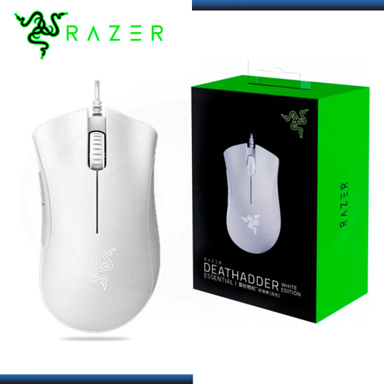 MOUSE RAZER DEATHADDER ESSENTIAL WHITE 6400 DPI USB (PN:RZ01-03850200-R3M1)