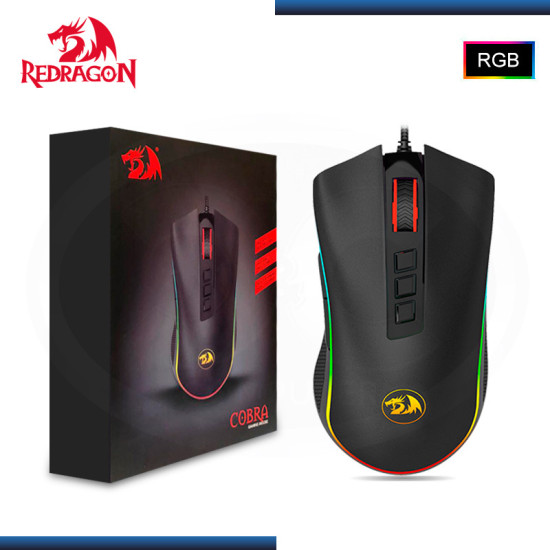 MOUSE REDRAGON COBRA M711 BLACK RGB 1000DPI USB