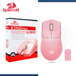 MOUSE REDRAGON M916 K1NG PRO 1K PINK 5 BOTONES 26,000 DPI USB-C/BLUETOOTH/WIRELESS