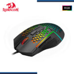 MOUSE REDRAGON REAPING M987-K BLACK RGB 12,400 DPI USB - Imagen 4