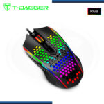 MOUSE T-DAGGER IMPERIAL BLACK GAMING V3 7,200 DPI USB (PN:T-TGM310R-RGB) - Imagen 3