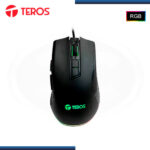 MOUSE TEROS TE-1211G RGB BLACK 12,800 DPI CONEXION WIRED USB - Imagen 2