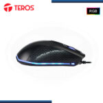 MOUSE TEROS TE-1211G RGB BLACK 12,800 DPI CONEXION WIRED USB - Imagen 3