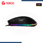 MOUSE TEROS TE-1211G RGB BLACK 12,800 DPI CONEXION WIRED USB - Imagen 4
