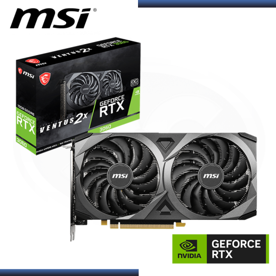 MSI GEFORCE RTX 3060 12GB GDDR6 192BITS VENTUS 2X OC (PN:912-V397-664)