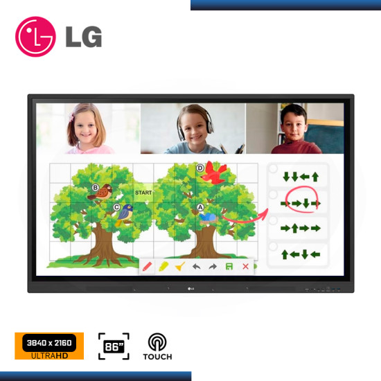 PANTALLA DIGITAL INTERACTIVA TOUCH LG 86″ 86TR3DK-B IPS MULTITACTIL 4K 3840×2160