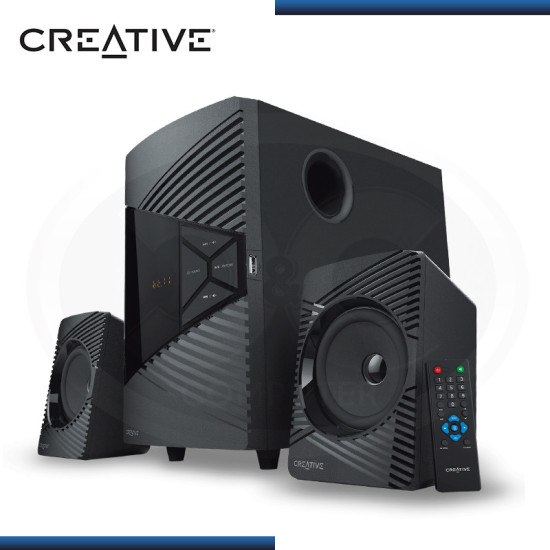 PARLANTE CREATIVE SBS E2500 BLACK (30W/60W) CONECTIVIDAD USB  BLUETOOTH 5.0 SISTEMA ALTAVOCES 2.1 (PN:51MF0485AA001)