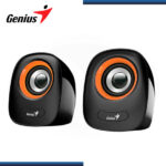 PARLANTE GENIUS SP-Q160 ORANGE (6W) CONECTIVIDAD USB ALTAVOZ DE ESCRITORIO 2.0 (PN:31730027402) - Imagen 2