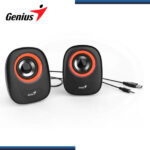 PARLANTE GENIUS SP-Q160 ORANGE (6W) CONECTIVIDAD USB ALTAVOZ DE ESCRITORIO 2.0 (PN:31730027402) - Imagen 3