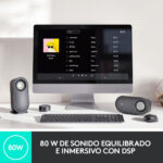 PARLANTE LOGITECH Z407 BLACK (80W) CONECTIVIDAD MICRO USB BLUETOOTH 5.0 SUBWOOFER DIGITAL 2.1 (PN:980-001347) - Imagen 5