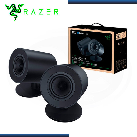 PARLANTE RAZER NOMMO V2 X BLACK (96dB) THX CONECTIVIDAD USB-C BLUETOOTH 5.0 ALTAVOZ DE ESCRITORIO 2.0 (PN:RZ05-04760100-R3U1)